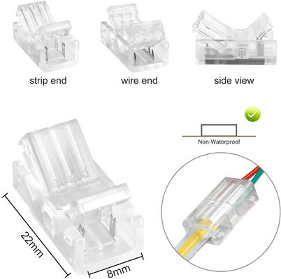PC ROHS  Led Light Cable Connector LED Accessory Adapter Terminal Extension Connection