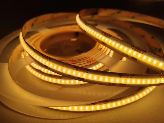 Flexible CRI90+ Dotless Cob Led Tape Dotless Led Strip Lights IP20 1000lm/M