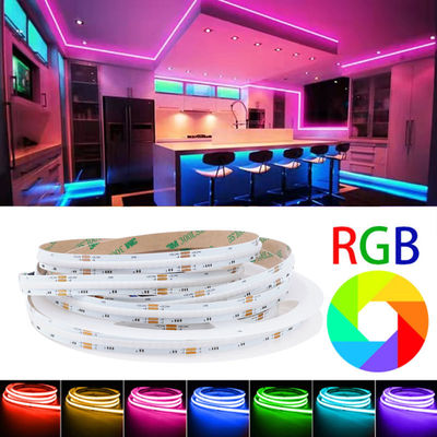 Rgb COB LED Strip Light 840Leds/M 24V Flexible Thin Neon Light Strips For Room