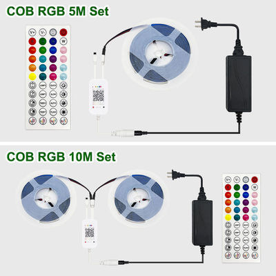 Smart Rgb Music Reactive Led Strip Bluetooth APP Music Sync Controller Cob Rgb Light