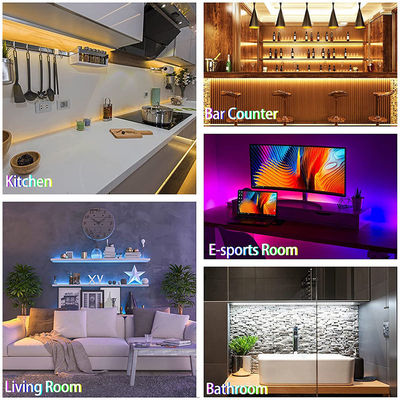 Smart Rgb Music Reactive Led Strip Bluetooth APP Music Sync Controller Cob Rgb Light