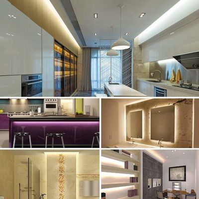 Mini Recessed Square LED Aluminium Profile AL 0809 For Indoor Outdoor Architecture Ceiling