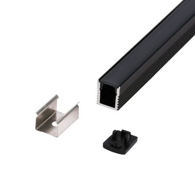 Mini Recessed Square LED Aluminium Profile AL 0809 For Indoor Outdoor Architecture Ceiling