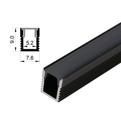 Mini Recessed Square LED Aluminium Profile AL 0809 For Indoor Outdoor Architecture Ceiling