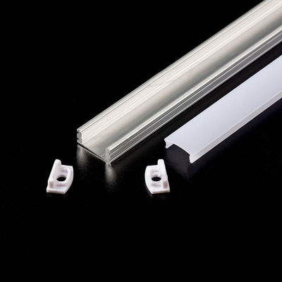 8mm White LED Aluminium Profile Square Profile Light PC Cover Linear