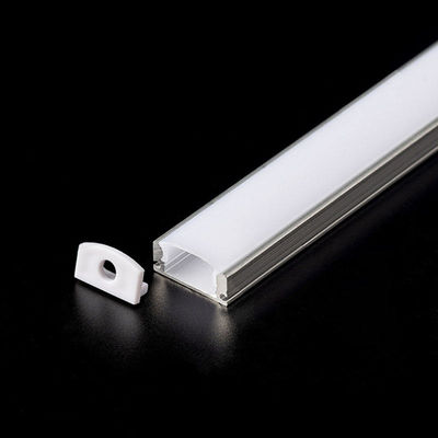 8mm White LED Aluminium Profile Square Profile Light PC Cover Linear
