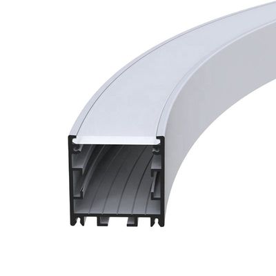 ROHS 6063 Led Corner Profile Hanging Curved Led Light Aluminum Profile