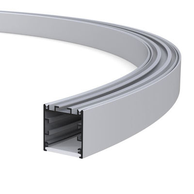 90lm Curved Round S Shape LED Aluminium Profile Curved Led Extrusion 2700K