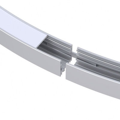 90lm Curved Round S Shape LED Aluminium Profile Curved Led Extrusion 2700K