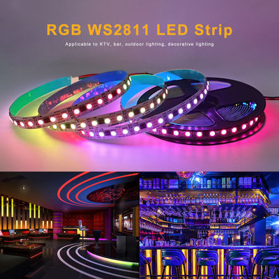 WS2811 Digital LED Flexible Strip Addressable LED Light 24V Aclorol Programmable 5050