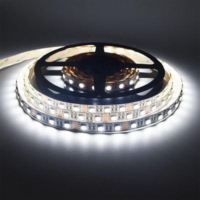 24V SMD 5050 Rgbw Led Strip 4 In 1 Warm White Light 5m Waterproof Strip Lights For Outdoor