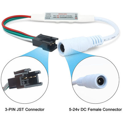 DC5 - 24V Mini 21Key LED Light Controller For WS2811 WS2812B Dream Color Strip Lights