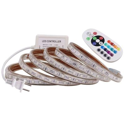 220V 60Led/M 5050 Rgb Led Strip 12v Waterproof With Blue Tooth Controller