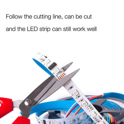High Bright DC24V Addressable LED DMX Lighting 512 12v Addressable Rgb Led Strip For Bars KTV ETC