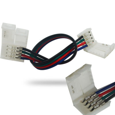 Led Strip Light Connectors 4 Pin 10mm Width  Led Accessory Solderless Extension Cable Wire