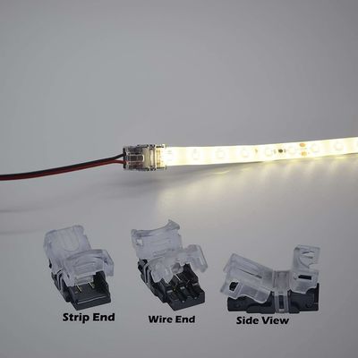 4pin 3pin 2 Pin Led Light Connector LED Accessory Terminal Wire Female Male 8mm 10mm