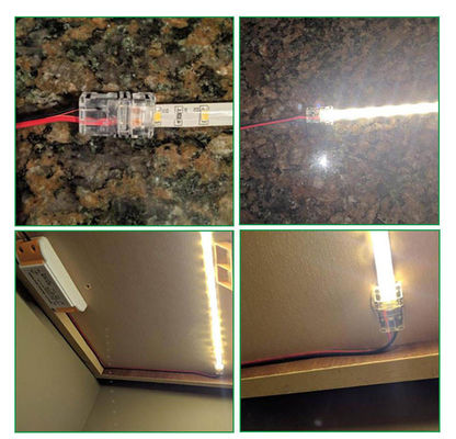 4pin 3pin 2 Pin Led Light Connector LED Accessory Terminal Wire Female Male 8mm 10mm
