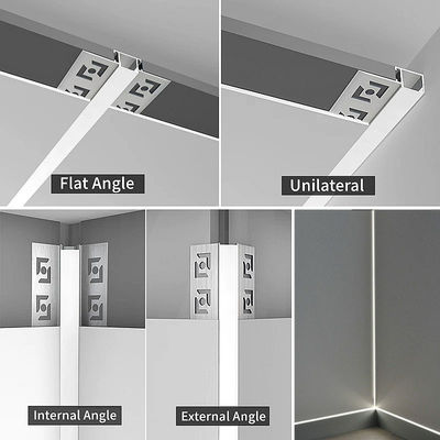 Embedded 24VCeiling Edge Lighting SMD White Led Aluminium Profile For Foyer Kitchen