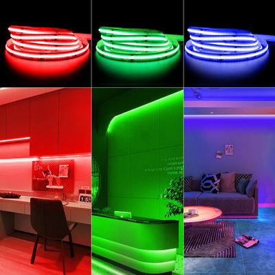 10mm 756LEDs/M Rgb Cob LED Strip Rgb 768Leds/M 24V Ip65 Waterproof LED Flexible