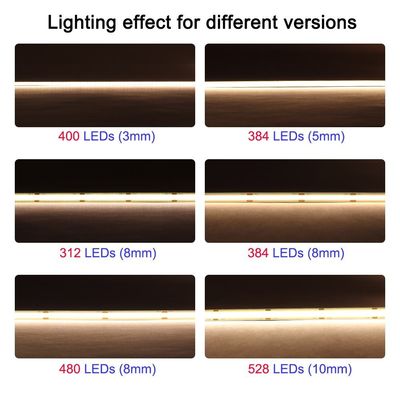 8mm 10mm 3000k Led Light Flexible LED COB CRI 90 Ice Red Green Yellow Warm Cold White