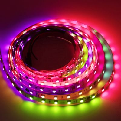 Addressable RGBIC 5050 SMD Digital Led Light Strip 60leds/M 24v Addressable Led Strip