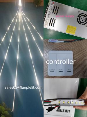 LED flexible strip flashing lights 24V horse racing smd2835 running water white chasing strips led light