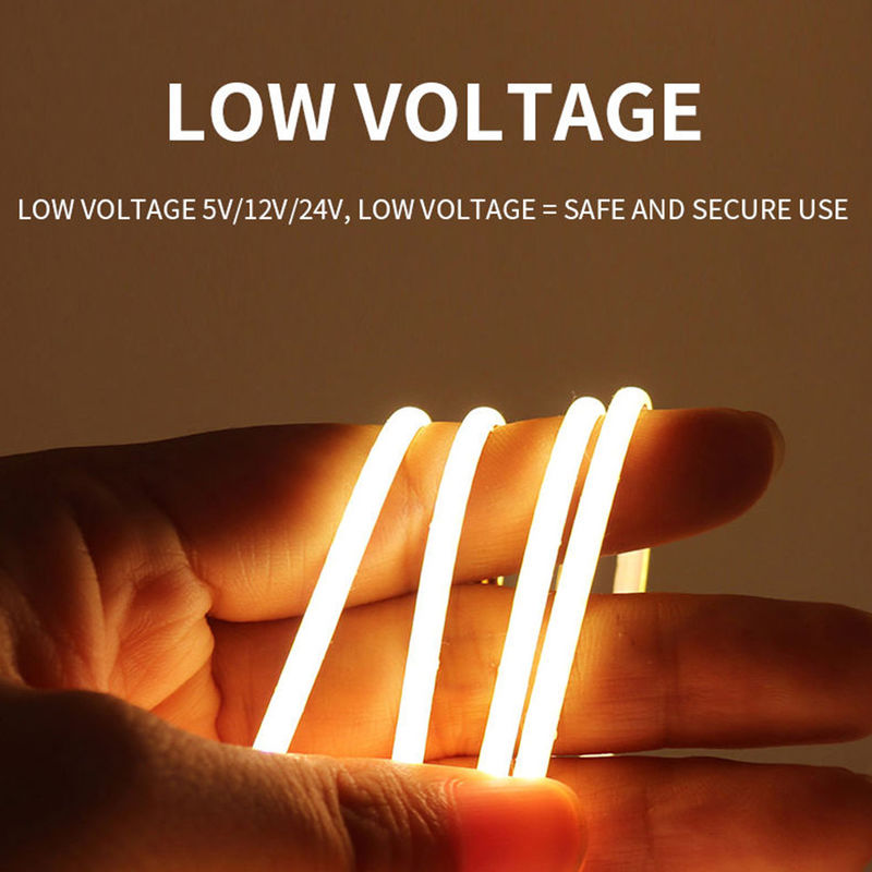 Ultra Thin Small COB LED Strip 5mm Usb Tv Backlight 12V Thin Led Light Strips