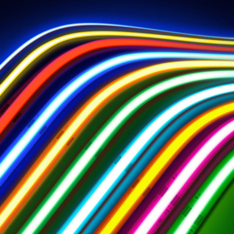 Rgb COB LED Strip Light 840Leds/M 24V Flexible Thin Neon Light Strips For Room