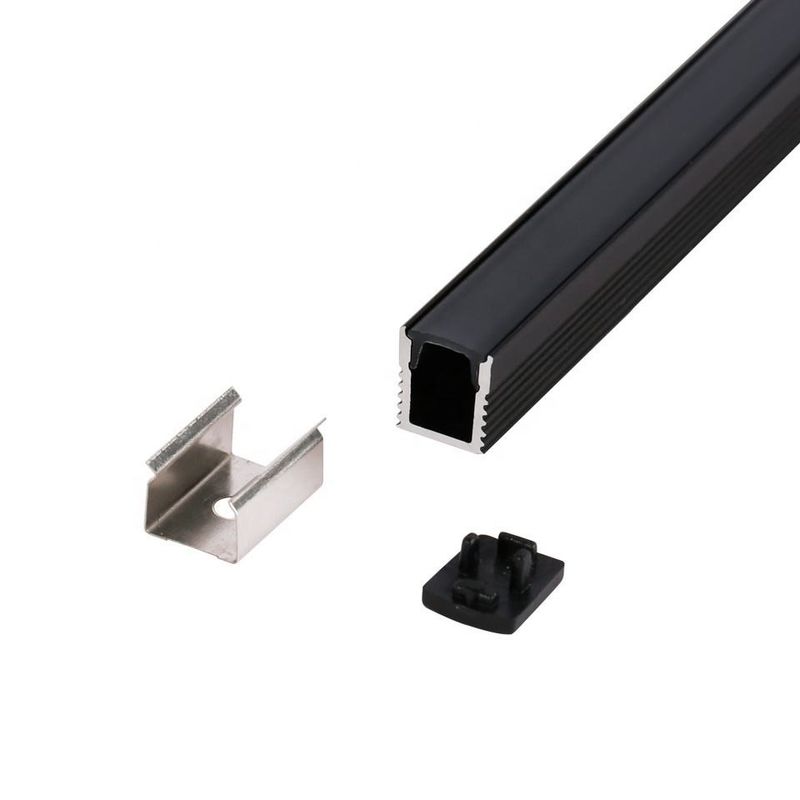 Mini Recessed Square LED Aluminium Profile AL 0809 For Indoor Outdoor Architecture Ceiling