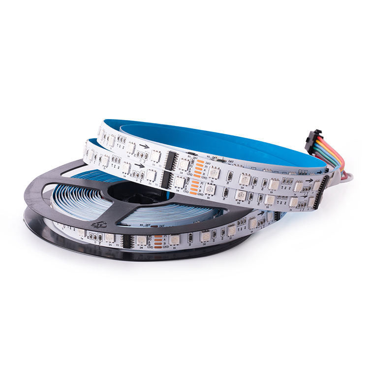 High Bright DC24V Addressable LED DMX Lighting 512 12v Addressable Rgb Led Strip For Bars KTV ETC