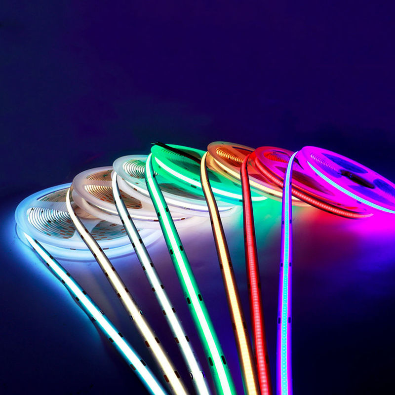 10mm 756LEDs/M Rgb Cob LED Strip Rgb 768Leds/M 24V Ip65 Waterproof LED Flexible