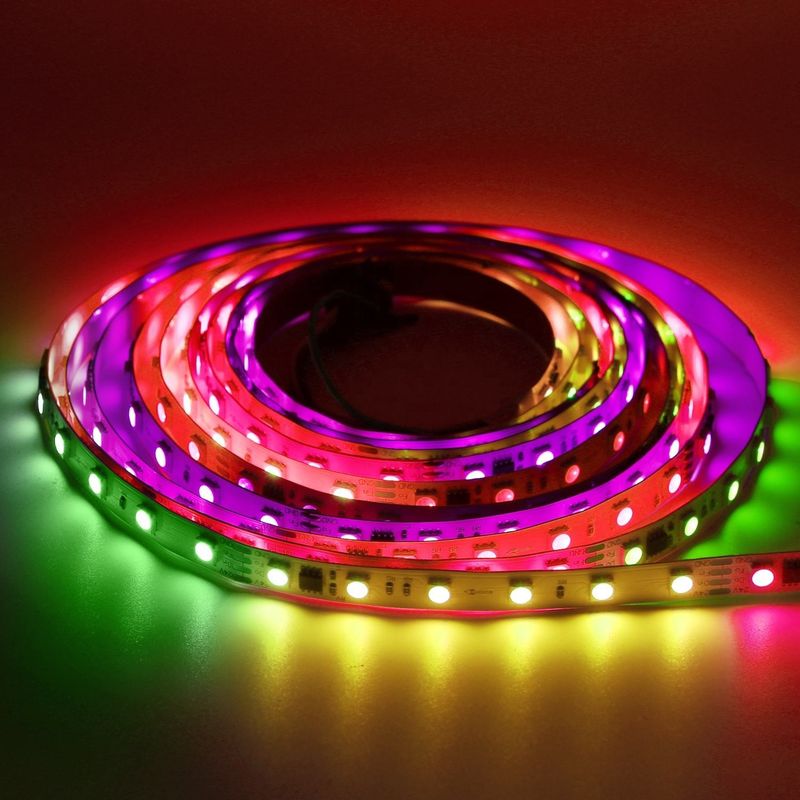 Addressable RGBIC 5050 SMD Digital Led Light Strip 60leds/M 24v Addressable Led Strip